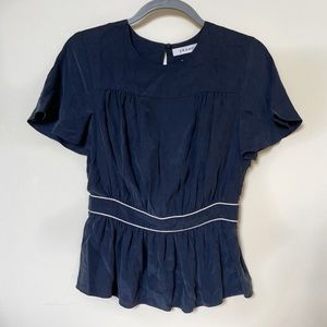 FRAME Cute Navy Top